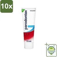 Parodontax 10 x - Tandpasta - Fluoride Vrij - 75ml - Grootverpakking - Fluoridevrije Tandpasta - Mondgezondheid - Tandvleesbescherming - Tandplakverwijdering - Bloedend Tandvlees