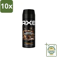 Axe 10 x Deodorant Bodyspray Dark Temptation 150 ml - Grootverpakking - Deodorant Bodyspray - Deodorant Bodyspray - Deodorant - Geurbeheersing - Frisheid