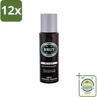 BRUT - Deodorant - Spray - Musk - Klassieke mannengeur - 200ml - Voordeelverpakking - 12 stuks - Mannelijke geur - Muskus