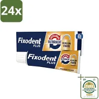 Fixodent - Kleefpasta - Plus - Krachtige Hechting - 40 g - Voordeelverpakking - 24 stuks - Kunstgebit fixatie - Kunstgebit comfort