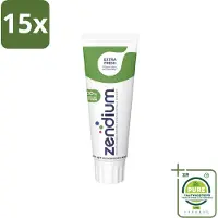 Zendium 15 x Tandpasta Extra Fresh 75 ml - Grootverpakking - Tandpasta - Enzymen - Natuurlijke Tandpasta - Mondverzorging - Gaatjes Voorkomen