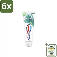 Aquafresh Tandpasta Coolmint 75 ml - Voordeelverpakking - 6 stuks - Mondgezondheid - Suikerzuur