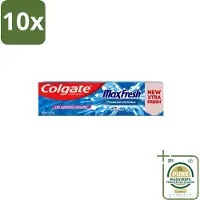 Colgate 10 x Tandpasta Maxfresh Coolmint 100 ml - Grootverpakking - Tandpasta - Frisse Adem - Mondhygiëne - Cariës Bestrijden - Tandplak Verwijderen