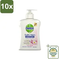 Dettol 10 x - Handzeep - Antibacterieel - Hydraterend - Kamille - 250 ml - Grootverpakking - Handzeep - Antibacterieel - Hydraterend - Kamille - Handwas