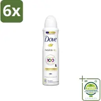 Dove - Deodorant - Spray Invisible Dry - Onzichtbare bescherming - 150 ml - Voordeelverpakking - 6 stuks - deodorant - Deodorant spray