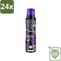 Vogue Charming Parfum Deodorant 150 ml - Voordeelverpakking - 24 stuks - Parfum Deodorant - Geur
