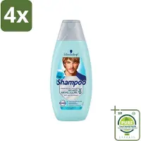 Schwarzkopf - Shampoo Anti-Roos - Tegen Schilfers & Jeuk - 400 ml - Voordeelverpakking - 4 stuks - Anti-roos shampoo - Roos bestrijding