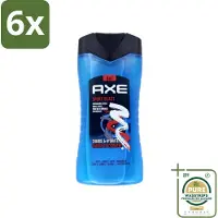 Axe - 3-in-1 Douchegel - Sport Blast - Energizing Citrus - Hydraterend - 250 ml - Voordeelverpakking - 6 stuks - Hydraterende douchegel - Frisheid na training