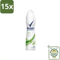 Rexona 15 x - Fresh Aloe Vera - Deodorant Spray - 150 ml - Grootverpakking - Deodorant Spray - Aloë Vera - 48 Uur Bescherming - Zweet En Geur - Huid Verzorging