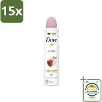 Dove 15 x - Deodorant - Spray Go Fresh - Granaatappel - Fruitige geur - 250 ml - Grootverpakking - Deodorant Spray - Granaatappel - Citroenverbena - Fruitige Geur - Anti-Transpirant