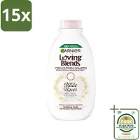 Garnier 15 x Loving Blends Milde Haver Shampoo 300 ml - Grootverpakking - Milde Haver Shampoo - Hypoallergene Shampoo - Gevoelige Hoofdhuid - Kalmerende Shampoo - Hydraterende Shampoo