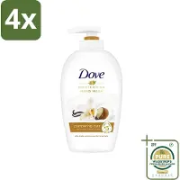 Dove - Handzeep - Pampering Care - Verzachtend - 250 ml - Voordeelverpakking - 4 stuks - Hydraterende handzeep - Zachte handen