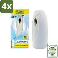 Airpure - Luchtverfrisser - Freshmatic - Automatische Luchtverfrisser - Continue Geurverspreiding - 1 Luchtverfrisser - Voordeelverpakking - 4 stuks - Geur dispenser - Luchtverfrisser