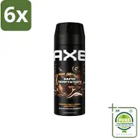 Axe Deodorant Bodyspray Dark Temptation 150 ml - Voordeelverpakking - 6 stuks - deodorant - Deodorant bodyspray