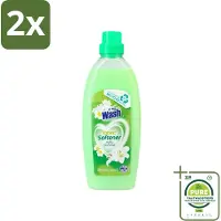 At Home - Wash - Wasverzachter - Joyful Summer - 20 Wasbeurten - Voordeelverpakking - 2 stuks - Wasverzachter - Wasverzachter voor kleding