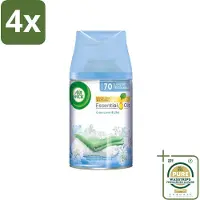 Air Wick - Luchtverfrisser Navulling - Fris Linnen & Lila - Automatische Spray - 250 ml - Voordeelverpakking - 4 stuks - Automatische spray - Geurintensiteit