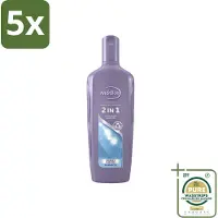 Andrélon 5 x - 2-in-1 - Shampoo - Voor Snel & Effectief Wassen - 300 ml - Grootverpakking - 2-in-1 Shampoo Conditioner - Snel Wassen - Effectief Wassen - Haar Reinigen - Haar Verzorgen