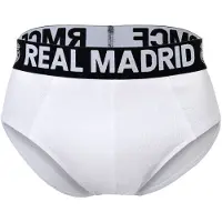 Real Madrid Slip lichtgrijs / zwart / wit