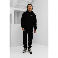 24 uomo Basic Trainingspak Heren Zwart | Maat: XS