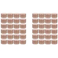 Jojomino 48 Stuks Kaarspot Decoratieve Etiketten Lege Opbergblikken Kaars Blikje Kandelaar Houders Ronde Blikken Containers, C
