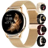 Siltcon Smartwatch Auréa AMOLED – Hartslagmeter, 5 Bandjes – Goud