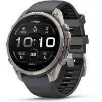 Garmin FENIX 9 PRO 47 MM TITANIUM WITH GRAPHITE/BLACK SILICONE BAND