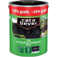 Cetabever Schuur en Tuinhuis Beits Antraciet Zwart 3L