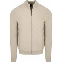 Casamoda Vest Zip Hybrid Gewatteerd Taupe