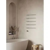 Luca Elektrische handdoekwarmer radiatoren 500x940mm 5 stangen inclusief timer bediening tuscany