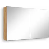 Sanicare Qlassics spiegelkast 80cm met spiegeldeuren divera oak