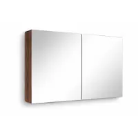 Sanicare Qlassics spiegelkast 70cm met spiegeldeuren nera oak