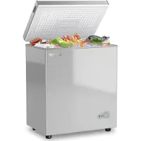 YASHE vrieskist - 150 L - 2 manden - energieklasse E - zilver