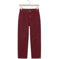 LOOXS 10sixteen 10sixteen colour barrel jeans met borduursels - donkerrood Meisjes Denim - maat 134