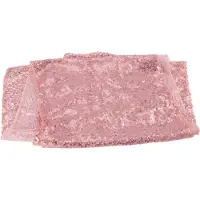 Typecat Glinsterende roségouden tafellopers met pailletten, 12 x 71 inch, glanzend voor bruiloft, jubileum, verjaardag, taart, doek