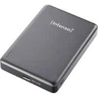 Intenso Power Bank MW10000 grey Powerbank 10000 mAh USB PD LiPo USB-C Grijs Statusweergave