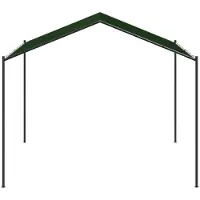 vidaXL Prieel 4 x 4 x 2,6 m Taupe Polyester en Staal