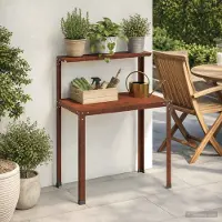 vidaXL Planttafel 60 x 50 x 104 cm weervast staal Roestkleurig