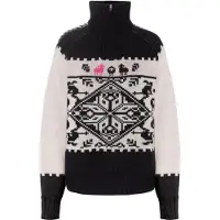 Kari Traa Saga Knit, trui, dames, zwart/wit
