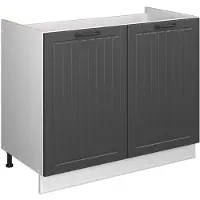 Vicco Wastafelkast Fame-Line Donkergrijs/Wit 100 cm zonder werkblad, Model 61588