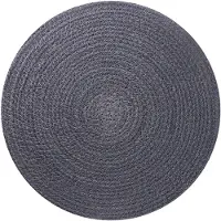 vidaXL Jute Placemat 4 st Donkergrijs 100% Tossa Jute