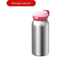 Mepal Isoleerfles met flipdop Campus - 500 ml - Waterfles RVS - Lekdicht - Hygiënische deksel - Cool pink