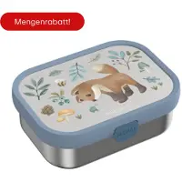 Mepal Campus RVS bento lunchbox met vork Little Dutch - Forest Friends