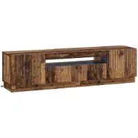 vidaXL LED tv-meubel Oud hout Bewerkt hout