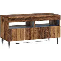 vidaXL LED tv-meubel ZWOLLE 81 x 35 x 43 cm Oud hout Bewerkt hout