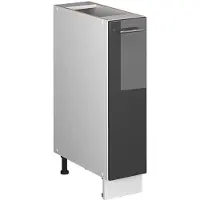 Vicco Apotheekkast Fame-Line Antraciet Hoogglans/Wit 20 cm zonder werkblad, Model 61668