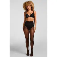 Hunkemoller Panty 15 Denier met Naad Zwart Dames | Maat: S/M
