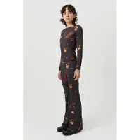 Soulland Roca Top Black Aop Maat: XS/S | Longsleeves Outlet | Unisex | Zwart