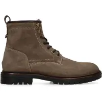Manfield Taupe suède veterboots | Maat 47