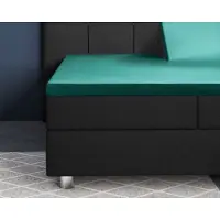 Primaviera Deluxe Splittopper Hoeslaken Satin Dark Green Satijn-180 x 200 cm