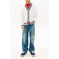 Tommy Hilfiger Boys Baggy Mid Blue Destructions Maat: 4 | Spijkerbroeken Outlet | Unisex | Blauw